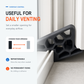 🥳2026 HOT SALE🥳💞50K+ SOLD! 🚪✨ BUY 1 GET 1 FREE! Secure Track Door Stop – Absorbs impact, reduces slamming & protects rails. Compact locking design – fits sliding windows & balcony doors! 🛡️🔇