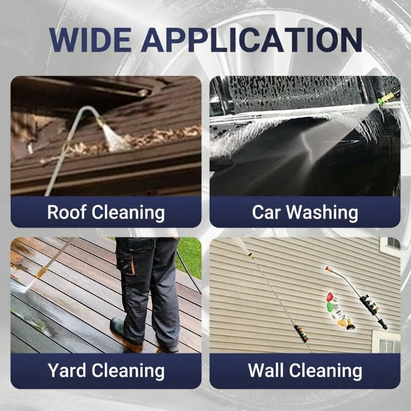 🏡 【PROFESSIONAL CLEANING】4000 PSI Telescopic Pressure Washer ✨ 3-in-1 Cleaning for the Whole House – No Ladder Required!