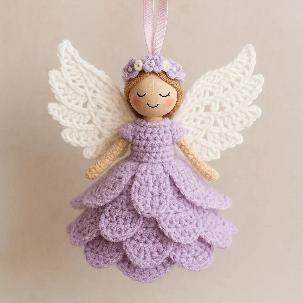 ⚡🔥Early Chrismas Sale 50% Off🎄Crochet your own angel - complete craft kit