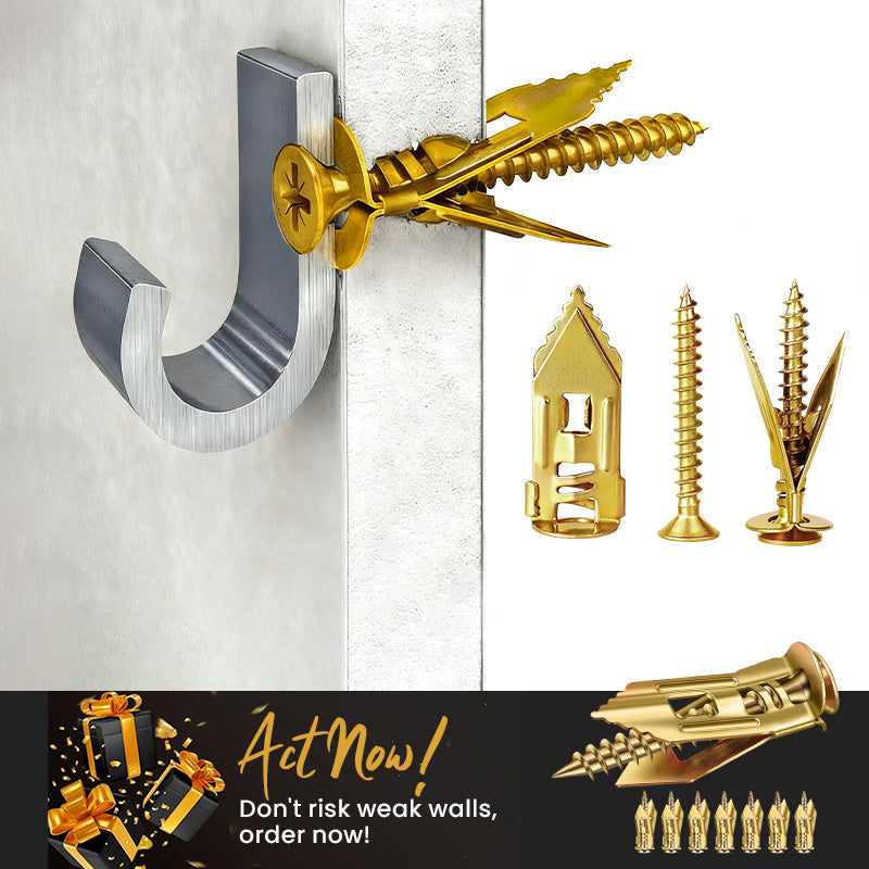 ⏰LIMITED TIME 50% OFF —— Over 55K+ SOLD!🔥🪛Self-drilling anchors Screws Screws，Drill, Fix, Hold. No Extra Tools Needed🔩🏠✨