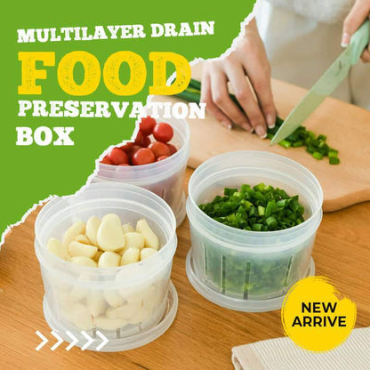 🥳HOT SALE🥳💞10K+ SOLD! Preservation Box – From £7.99! Double drain, spiral seal & 500ml capacity. Fresh food – grab yours! ✅