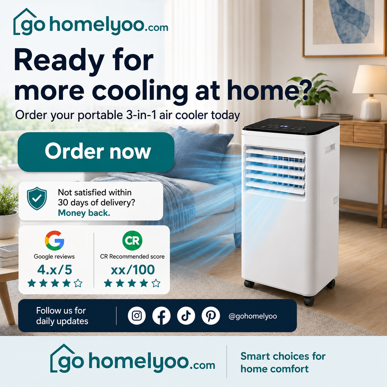 ❄️50% OFF NOW ! 🌬️Portable 3-in-1 Quiet Fan Air Conditioner