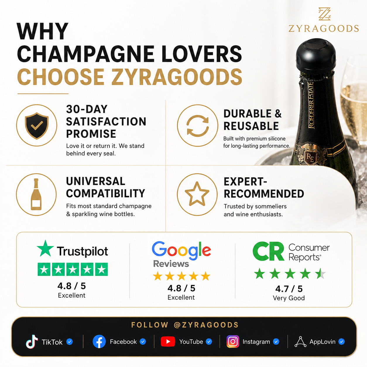 🥳2026 HOT SALE🥳💞15K+ SOLD! 🥂🎁 50% OFF! Silicone Champagne Stopper – From £3.99! Airtight seal, leak-proof & reusable. Keeps bubbles fresh longer – stock up & save! 🍾✅