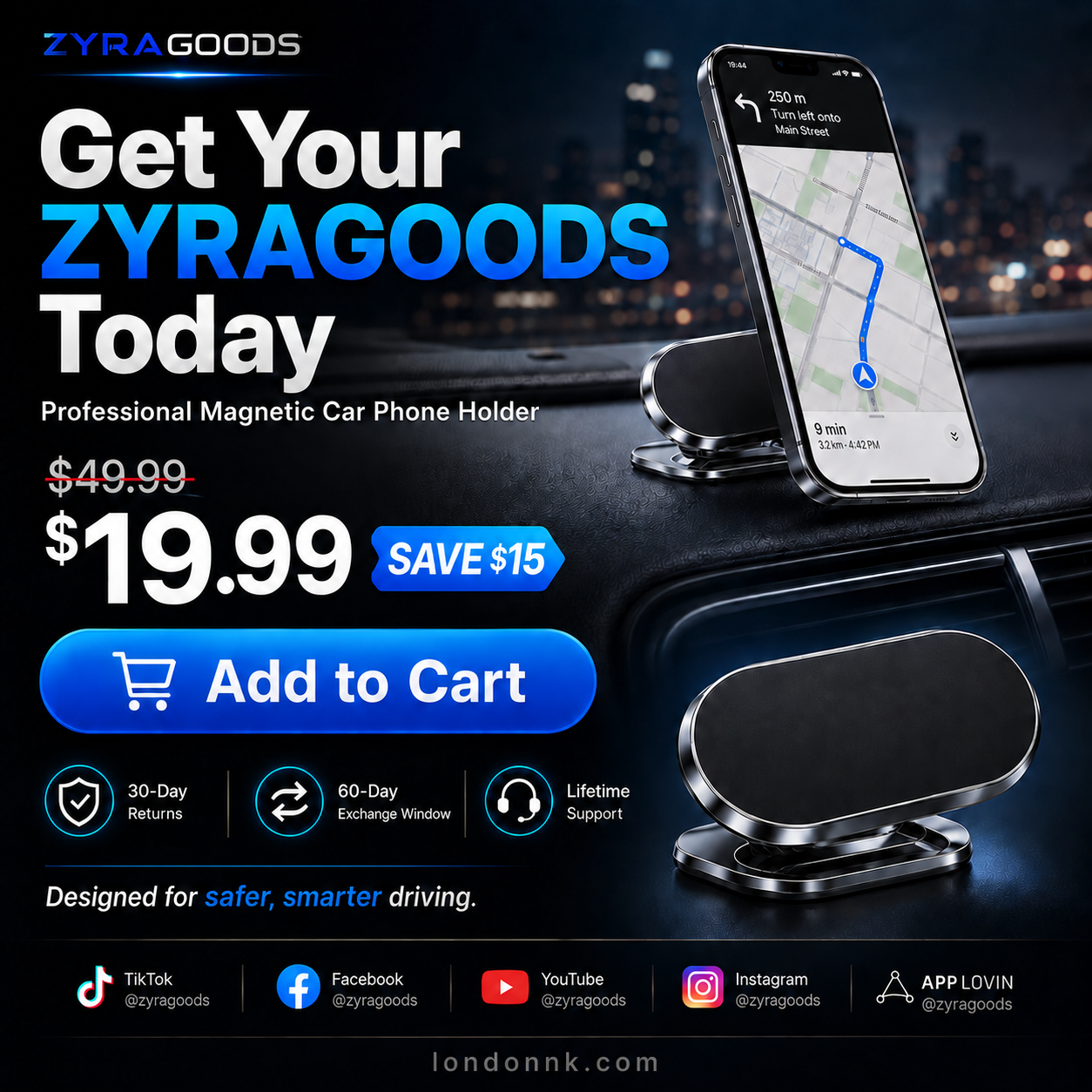 ⏰SAVE $15 – TIME-LIMITED⏰ Ultra-Strong Magnetic Car Phone Holder – 360° Rotation, Secure Grip – Premium Aluminum – Easy Install – 4.8/5 Rating! 🔥