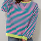 🎁 Hot Sale 49% OFF 🔥Women's Oversized Striped Long Sleeve Pullover