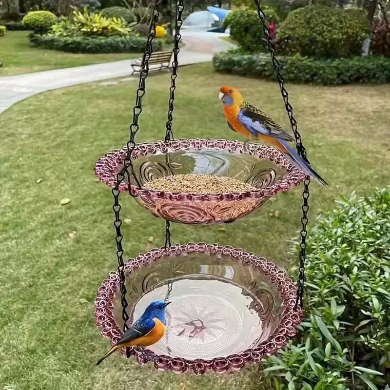 🐦2026 NEW ARRIVALS - 60% OFF🔥💐Solar Cascade Hanging Bird Bath Fountain