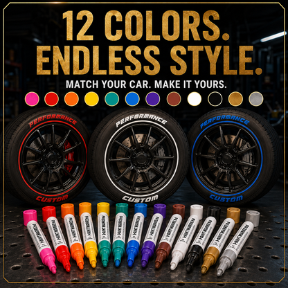 🥳HOT SALE🥳💞50K+ SOLD! Tire Marker Pen – From £5.99! 12 colors, waterproof & fade-resistant. Bold marks – grab yours! ✅