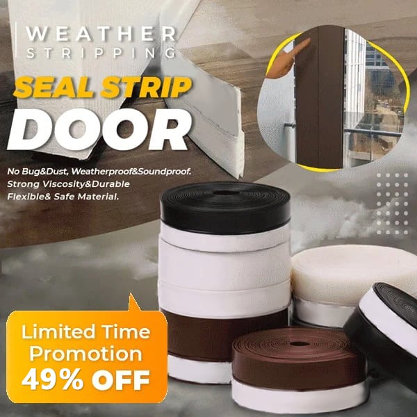 🥳HOT SALE🥳💞49K+ SOLD! Door Seal Strip – BUY 1 GET 1 FREE! 5m, self-adhesive & dust/insect/noise proof. Quiet home – grab yours! ✅