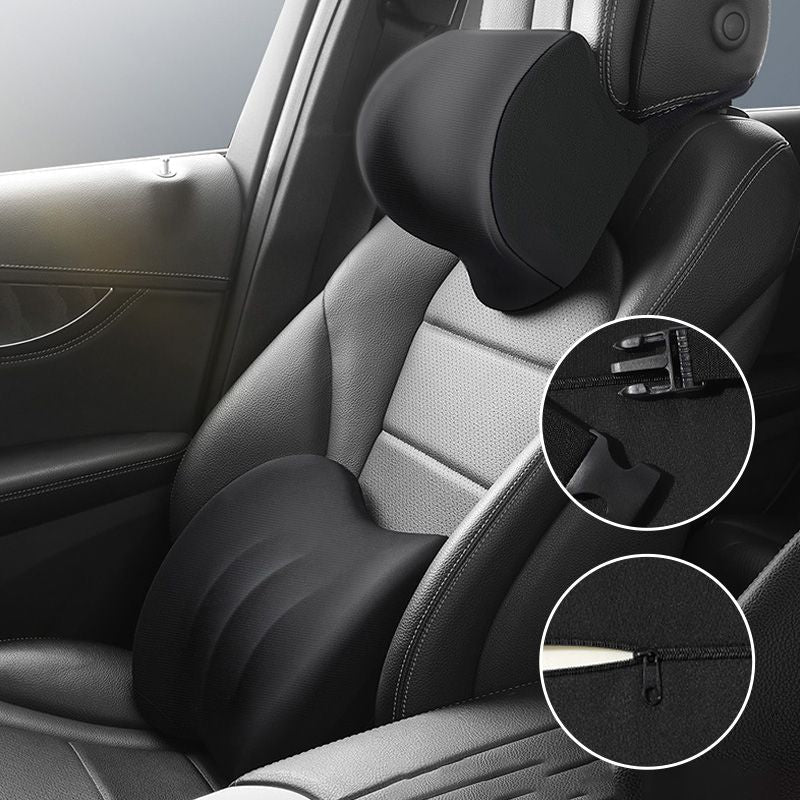 🎁Hot Sale 40% OFF⏳Ergonomic Car Seat Headrest&Lumbar Cushion
