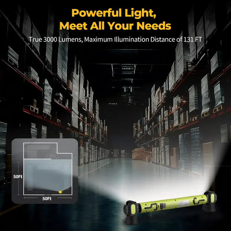 🥳HOT SALE🥳💞50K+ SOLD! LED Work Light – From £29.99! 3000LM, magnetic & 5200mAh. Bright anywhere – grab yours! ✅