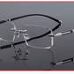 🔥Ultra-lightweight rimless reading glasses with diamond-cut lenses.