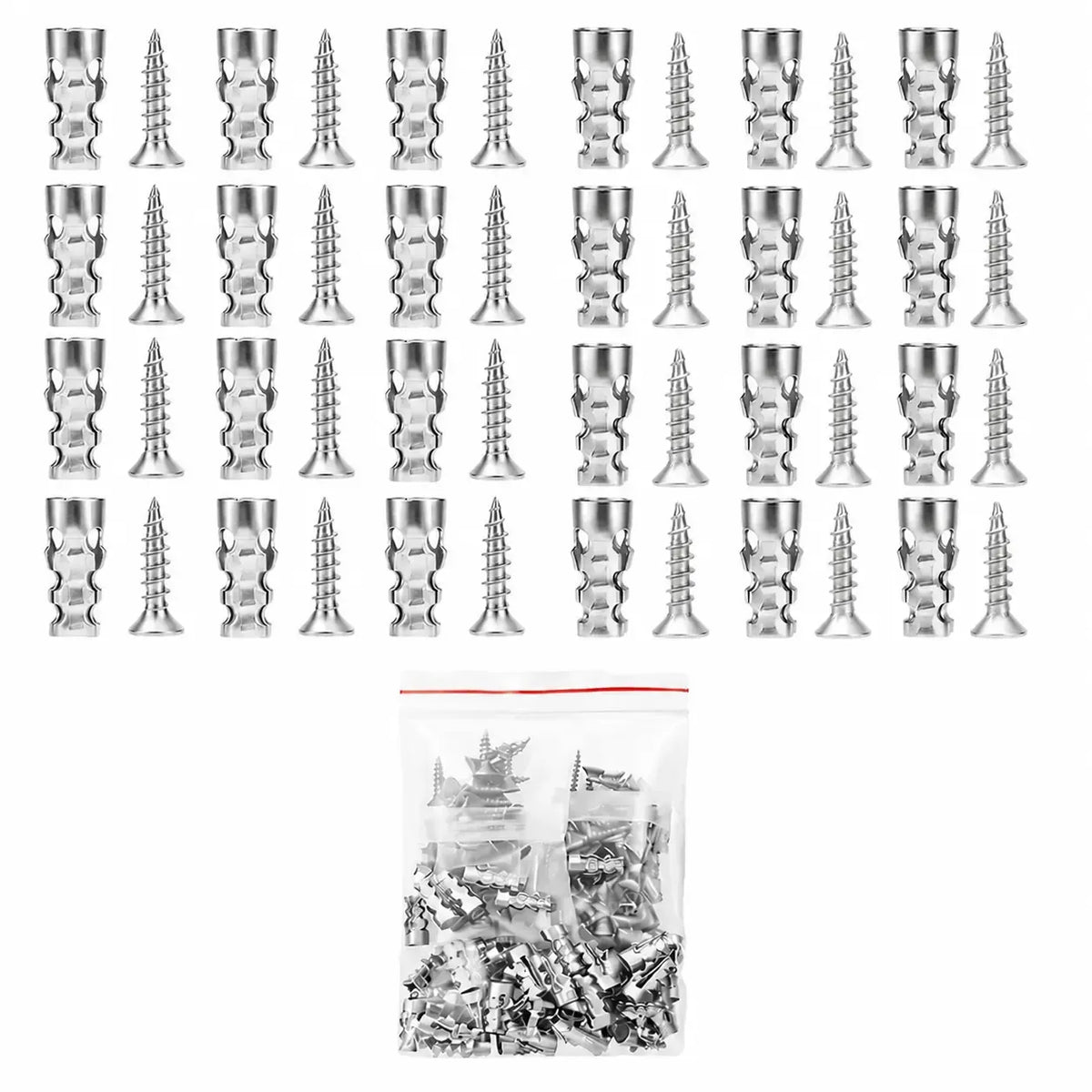 🔩 Save 50%! 🛠️ Self-Drilling Drywall Anchors – With screws & easy install ✨
