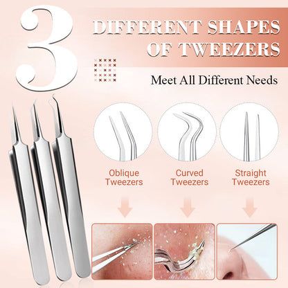 💓Hot sale💥Medical grade blackhead cell clip tool set