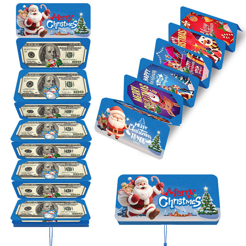 🎅Christmas Gift Idea- BUY 2 GET 1 FREE!!🎄Christmas Cash Envelope with Money Clip✨Make Every Gift Unforgettable