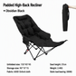 🥳2026 BESTSELLER🥾 Adjustable Folding Chair – 3/4 Recline Positions, Leg Rest – Reinforced Carbon Steel, 300 lbs – 600D Oxford – Folds for Camping & Beach! 🛡️💨