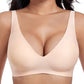 💗💗💗LAST DAY SALE 50% OFF⚡50K+ SOLD!💕 Jelly Wireless Womens Comfortable Wireless Bras Push Up Bralettes Seamless Tshirts Bras Deep V Everyday Bras