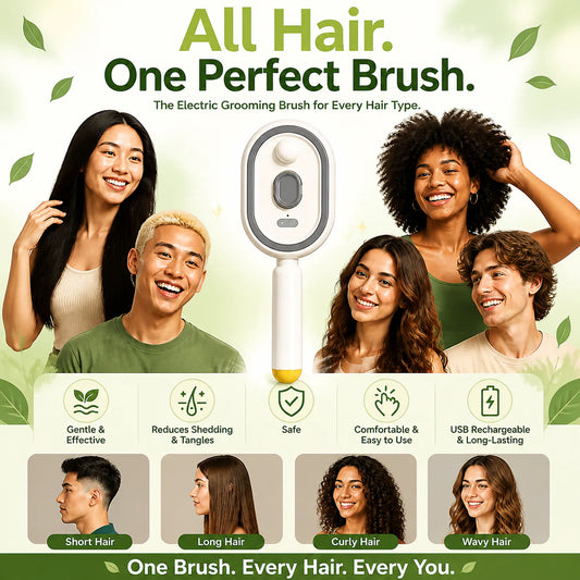 📢📢50% OFF!! ⏰✨Electric hairbrush with spray and massage🔥