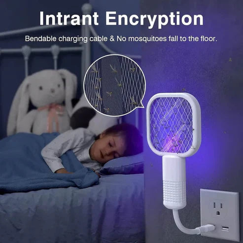 ✨2026 NEW🔥USB Mini Mosquito Swatter💥Portable Fly Killer, Insect Killer for Pest Control, Mosquito Bat for Indoor and Outdoor