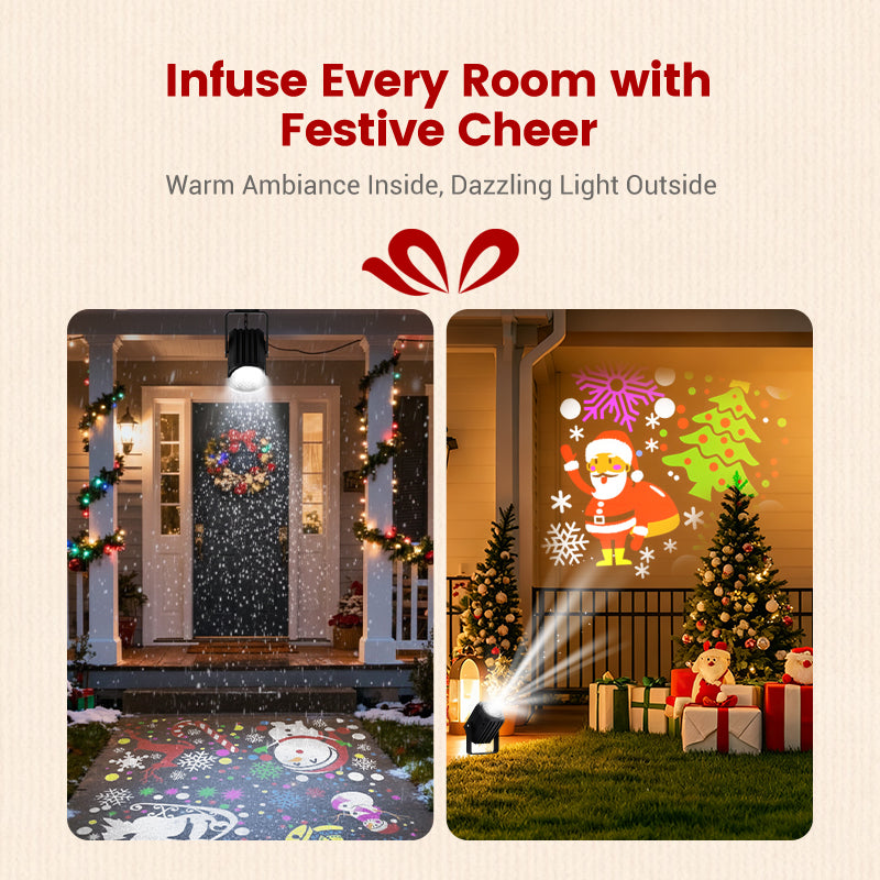 ⏰Christmas Countdown! ⚡🔥50% OFF🎅Rotating LED Christmas Pattern Projector Light
