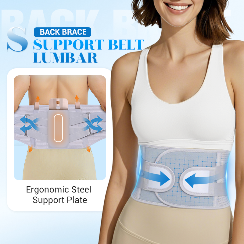 🔥Caring for your lumbar spine🎁🎄Heat-pressed Mesh Breathable Steel Plate Support Waist Protector
