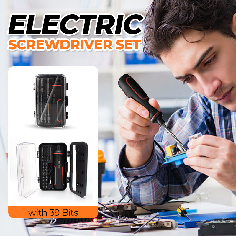 ⚡Flash Sale! 66% Off Cordless Electric Screwdriver Set – Limited Stock!🔧