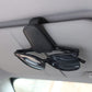 🕶️Magnetic Leather Sunglasses Holder🕶️ – Sun Visor Clip with Multi-Function Storage – Ideal for Glasses, Pens & Cards ⚡