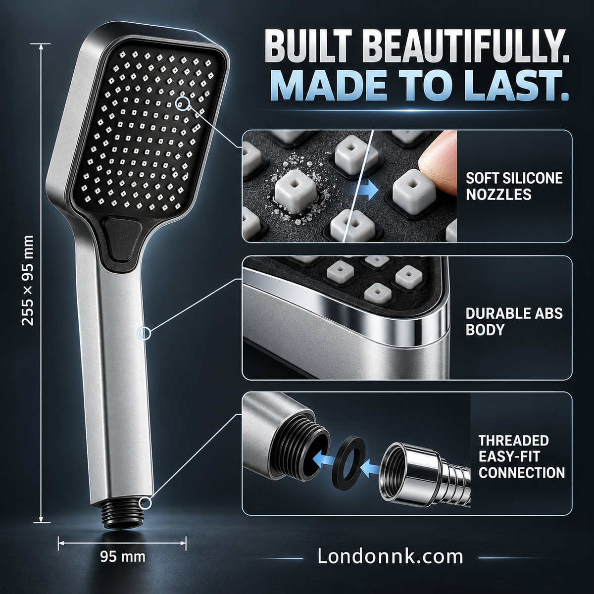 🚿 High-Boost Shower Head – Powerful Water Flow & Spa-Like Comfort ✨