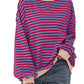 🎁 Hot Sale 49% OFF 🔥Women's Oversized Striped Long Sleeve Pullover