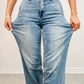 👖Black Friday Sale 49% OFF!!⚡High Rise Double Button Wide Leg Jeans