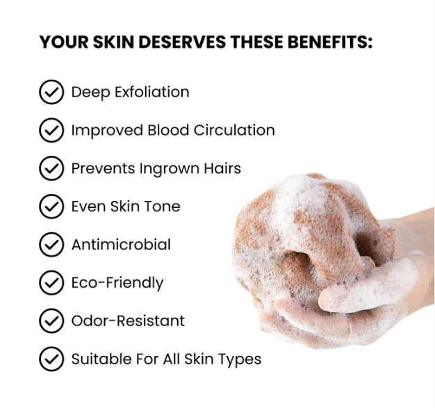 🥳HOT SALE🥳💞50K+ SOLD! Exfoliating Sponge – BUY 1 GET 3! Deep cleans, quick-dry & stretchy. Silky skin – grab yours! ✅
