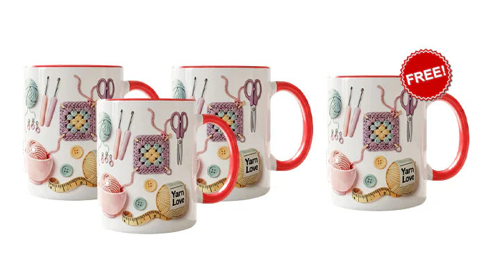 🔥LAST DAY SPECIAL PRICE £9.99!!⚡50K+ SOLD!🎁🧶Yarn Love Mug, Gift For Crafters And Creative Souls
