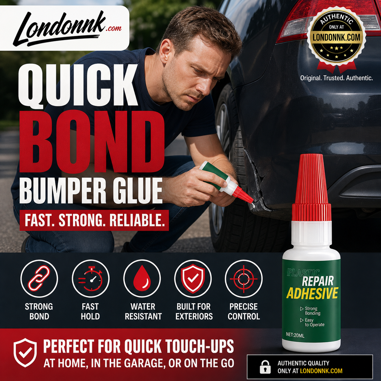 🍃🏆 Last Day Special Price £7.99 ! Multi-Purpose Car Bumper Repair Adhesive