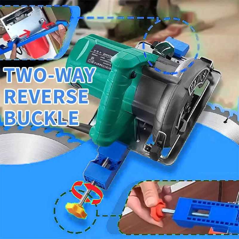⚙️UNSTABLE CUTS? FIX IT FAST!⚙️ Adjustable Guide Base – Two-Way Lock, Freely Adjust Width, Quick No-Drill Install – Precise Results! 📐