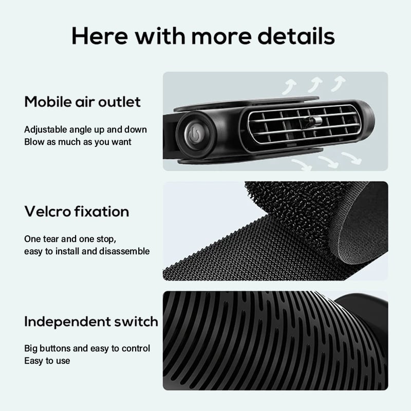 🌀SUMMER HOT SALE 50% OFF🚗Adjustable Cooling Fan for Driver and Passenger's Seat