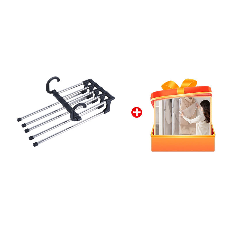 👖 BUY 2 GET 1 FREE! 🗄️ Household Multifunctional Telescopic Pants Storage Rack – Space-Saving, Adjustable Layers & Easy Assembly 🏠✨