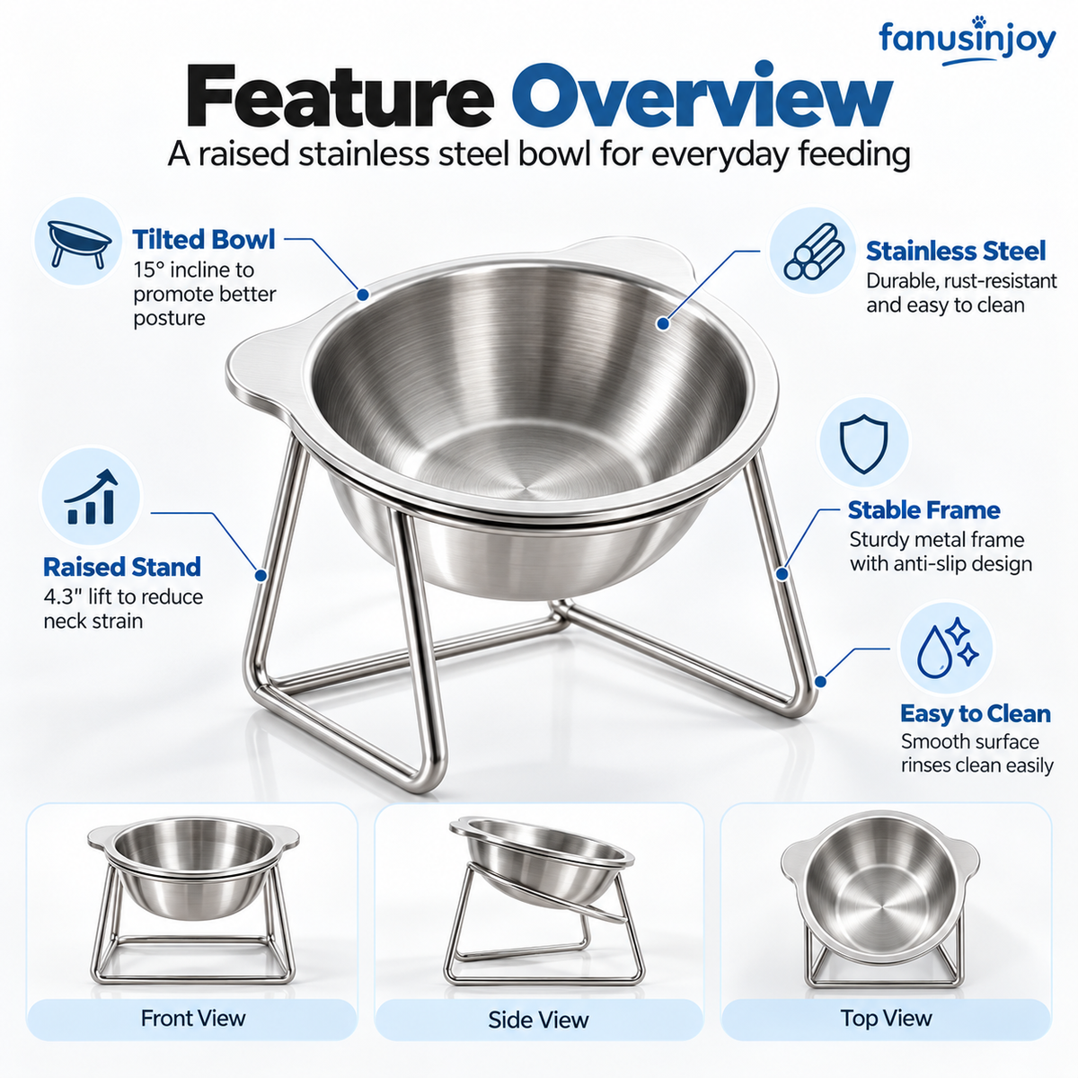 🎃 Halloween Special: 55% off! 🥣 15° Tilted Orthopaedic Feeding Bowl
