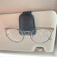 🕶️Magnetic Leather Sunglasses Holder🕶️ – Sun Visor Clip with Multi-Function Storage – Ideal for Glasses, Pens & Cards ⚡