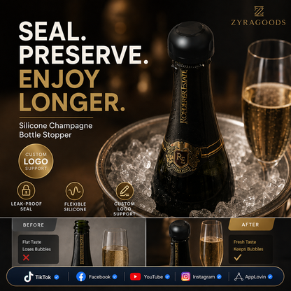 🥳2026 HOT SALE🥳💞15K+ SOLD! 🥂🎁 50% OFF! Silicone Champagne Stopper – From £3.99! Airtight seal, leak-proof & reusable. Keeps bubbles fresh longer – stock up & save! 🍾✅