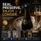 🎄 Silicone seal for wine/champagne bottles – The perfect Christmas accessory 🥂
