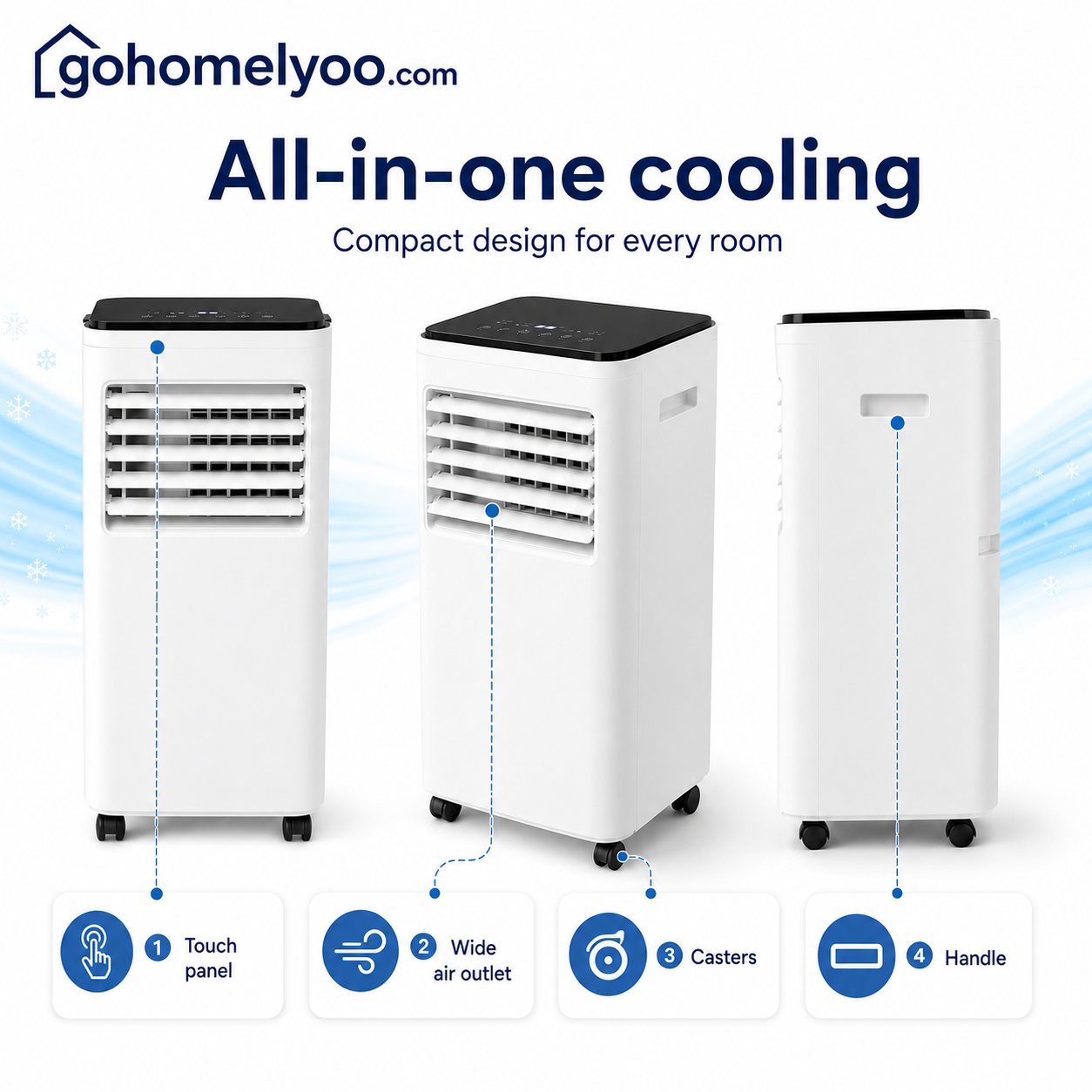 ❄️50% OFF NOW ! 🌬️Portable 3-in-1 Quiet Fan Air Conditioner