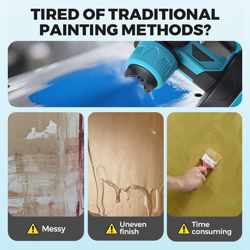 🔥🔥 50% off + free shipping! 💥 🎨 Cordless electric paint sprayer – Fast, clean, and efficient
