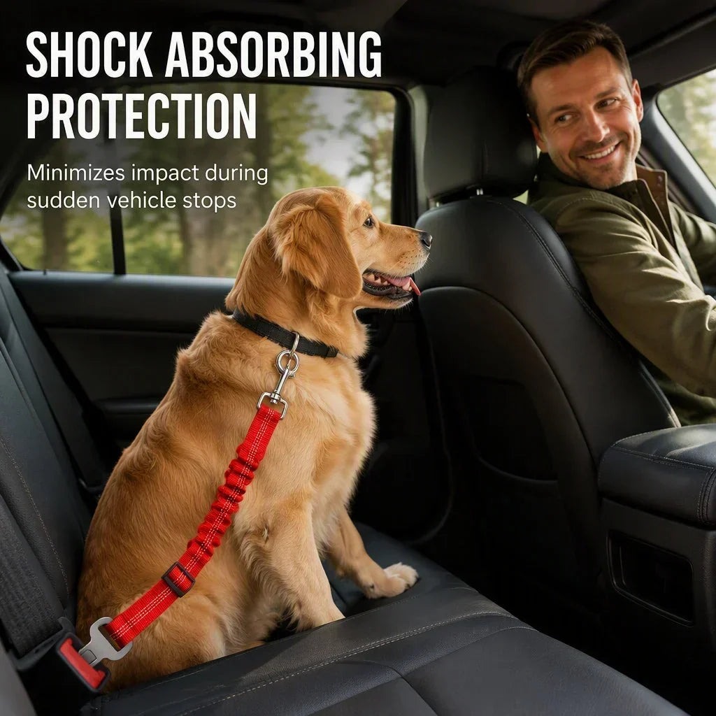 🥳HOT SALE🥳💞50K+ SOLD! Pet Seat Belt – From £6.99! Reflective, elastic & shock-absorbing. Safe travels – grab yours! ✅