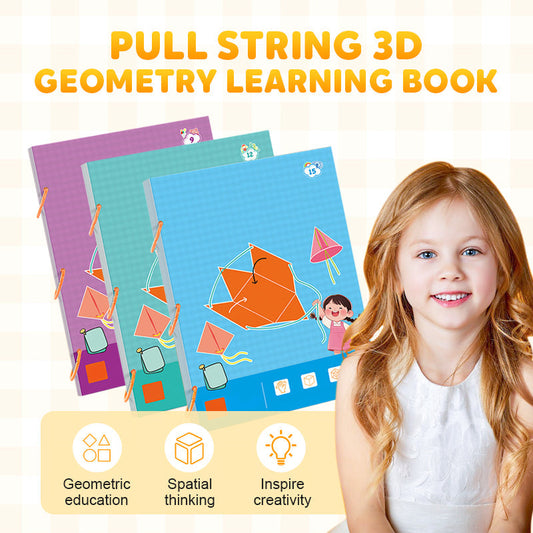 🔥Last Day Promotion 50% OFF👶✨Pull String 3D Geometry Learning Book