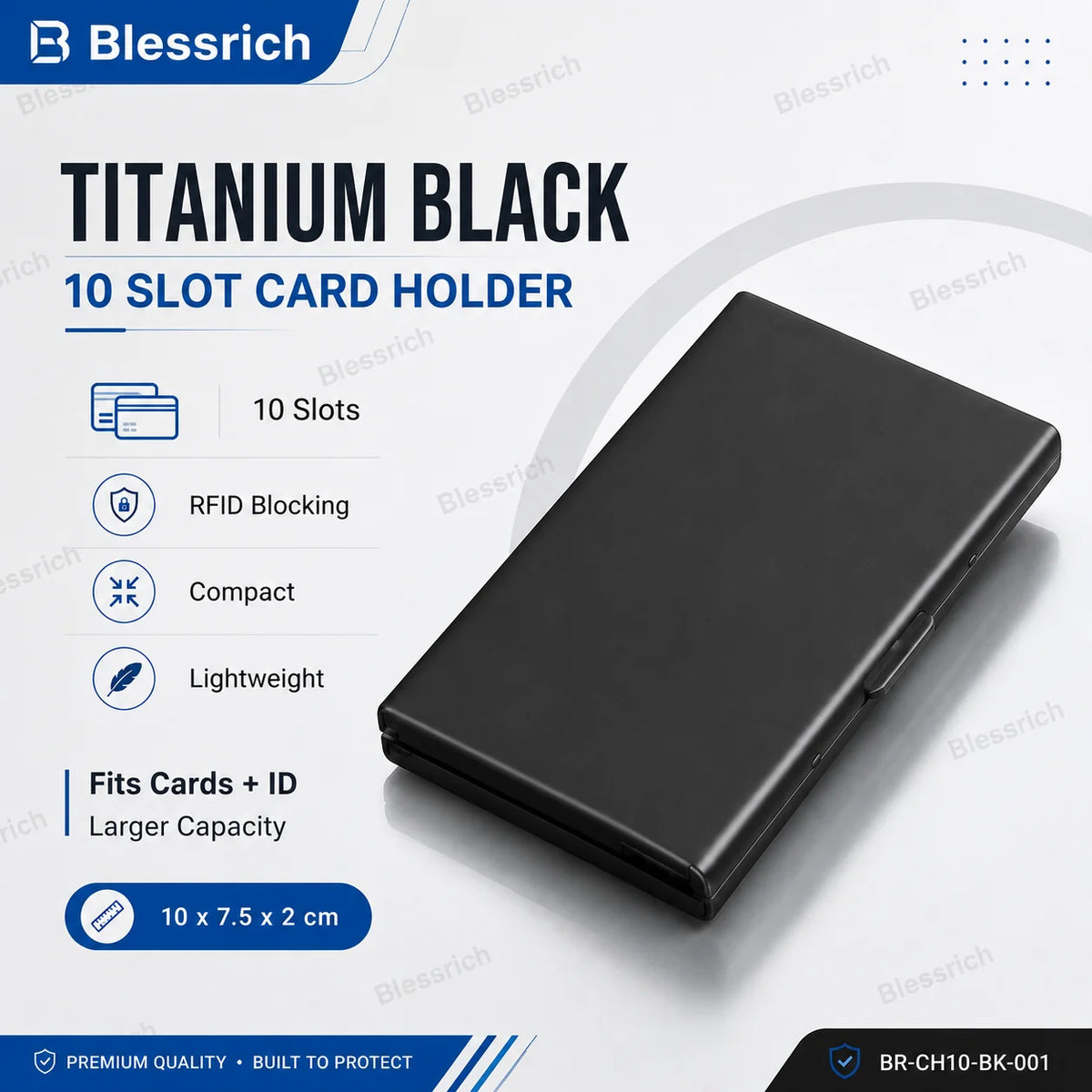 💰 Price Drop! RFID-blocking card holder – stainless steel, slim design, 3 capacities. 📇✨