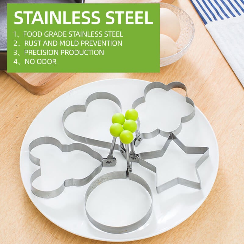 🔥Stainless Steel Fried Egg Molds（5 PCS）