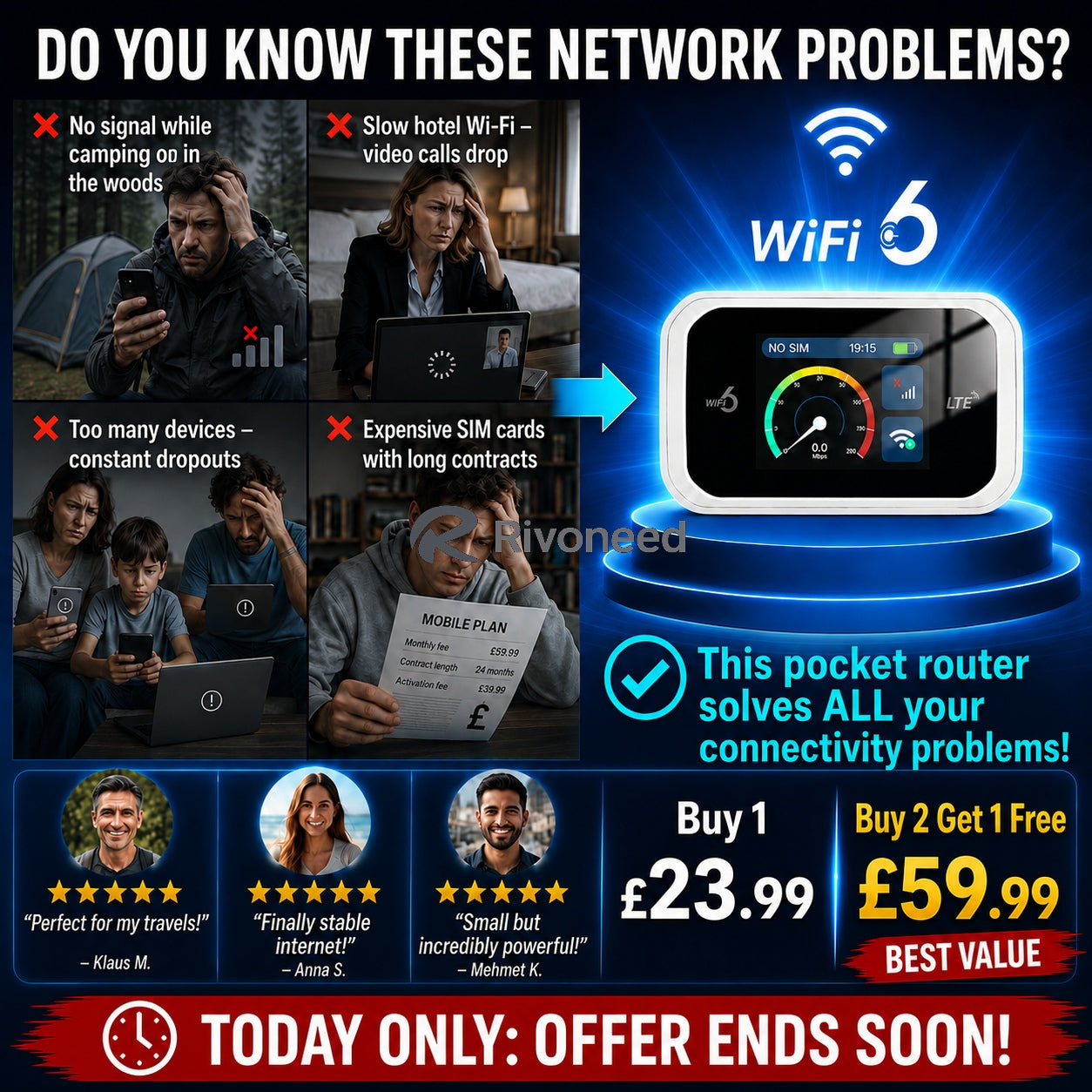 📶Mobile hotspot with full Wi-Fi coverage