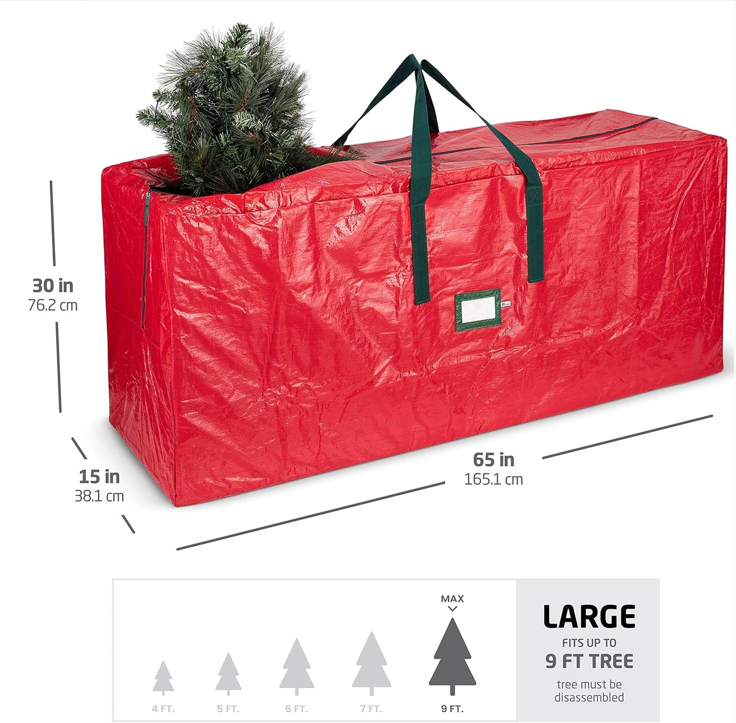 🔥 57% OFF! 🎅🎄👜Waterproof and Durable Christmas Tree-Shaped Storage Bag – practical, durable, and perfect for storing your decorations ✨❄️🎁