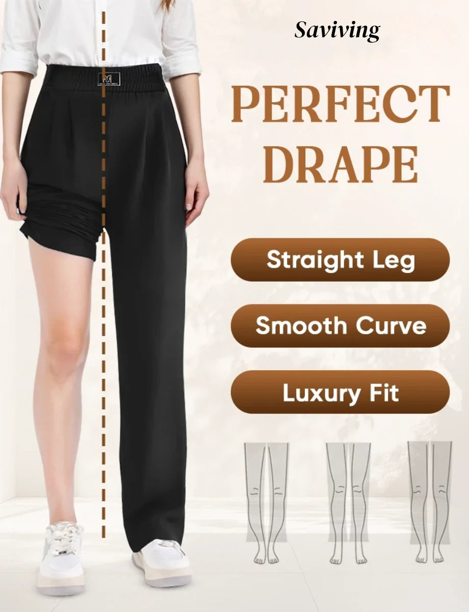 👖Three Lengths Available🌷LAST DAY SALE 60% OFF!!💥Perfect Drape High Rise Pull-On Stretch Pants