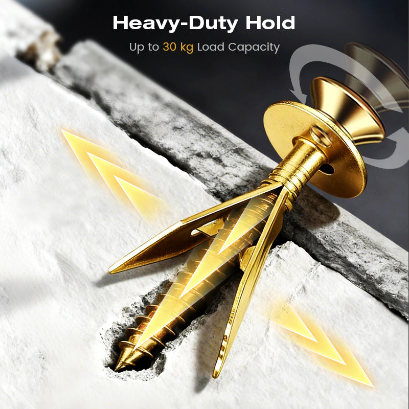 ⏰LIMITED TIME 50% OFF —— Over 55K+ SOLD!🔥🪛Self-drilling anchors Screws Screws，Drill, Fix, Hold. No Extra Tools Needed🔩🏠✨