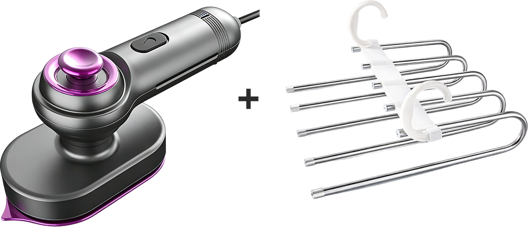 🔥Garment steamer for clothes, 👔hand steamer & iron 2 in 1, 15-second rapid heating, large control panel, suitable for worldwide travel💨